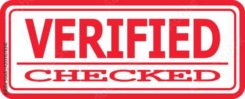 Fotografie Revised and Changed Stamp Graphic with Red Border and White Text - Indicates Upd