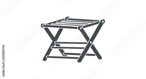 Foto Foldable Luggage Rack - Portable Hotel Guest Item