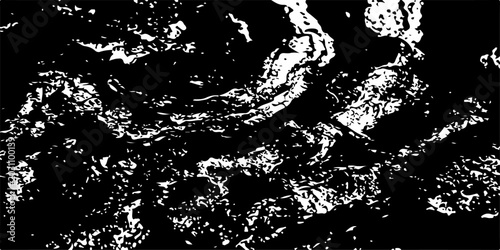 Schilderij op canvas Black and White Abstract Grunge Texture Background with Ink Splash Pattern Desig
