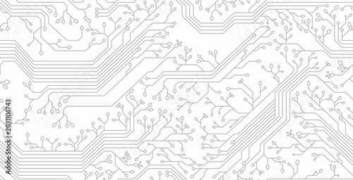 Seamless computer leaf circuit on a white background.