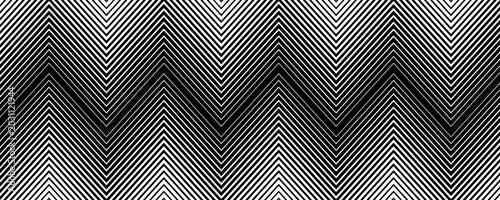 Foto Transition from black to white with abstract geometric shapes