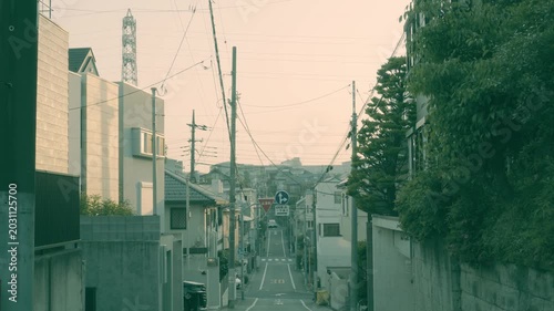 住宅街　夕焼け