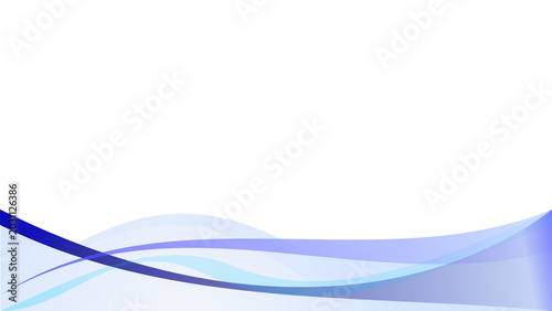 Blue Abstract Waves Page Footer Background Design. 