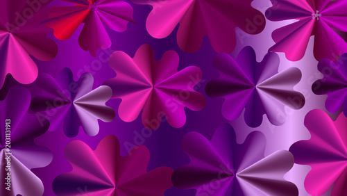 Vibrant Abstract Floral Pattern Background with Pink and Purple Hues