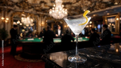 Vodka Martini at Monte Carlo Casino