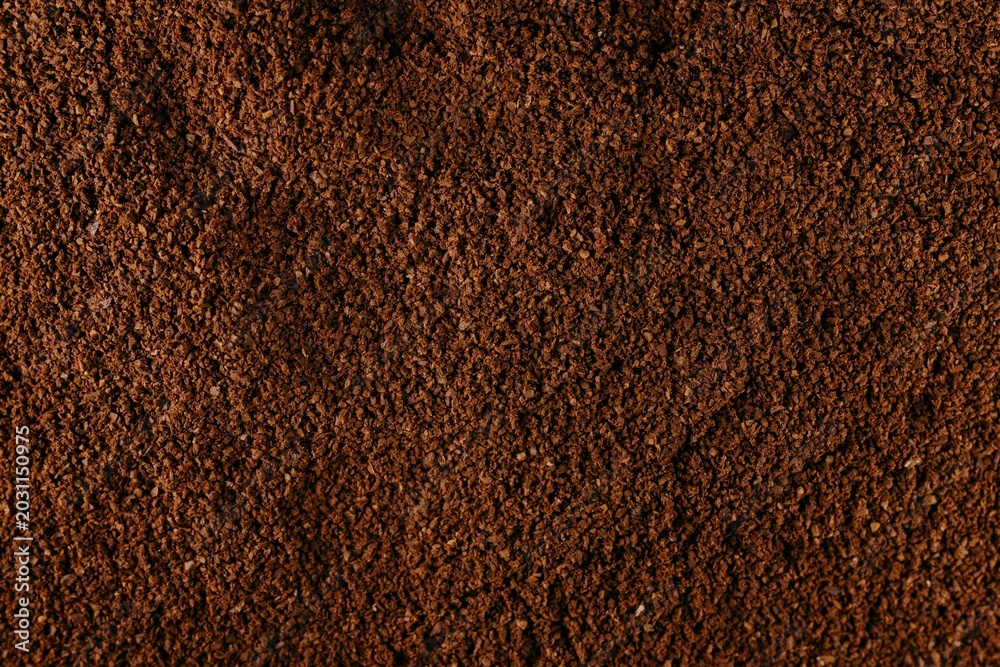 Foto coffee grinded form