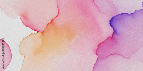 Bild auf Leinwand Microscopic view of stained human tissue cells under laboratory microscope with
