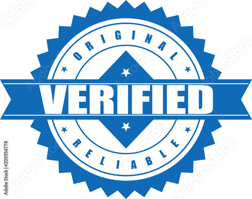Foto Verified Original Reliable Seal Badge Stamp Approval Certificate