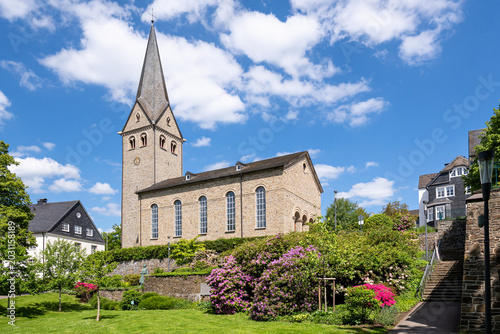 Photos Protestant church in the city center of Wiehl, Germany