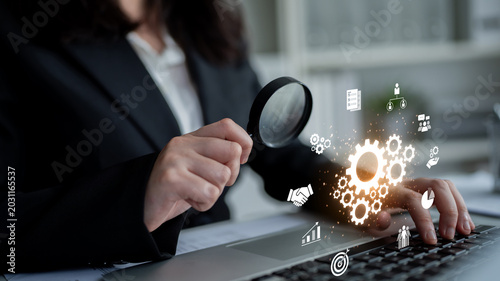 Fotografie Strong teamwork boosts productivity through collaboration, shared goals, and communication strategies that align team dynamics with a unified business vision