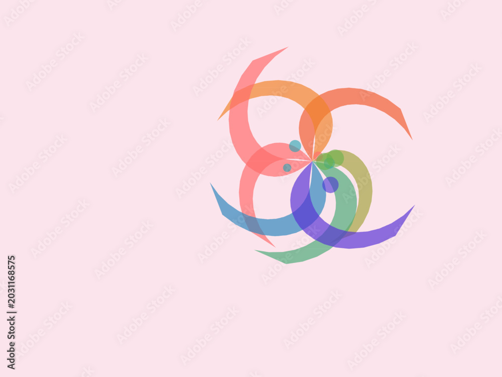 Fototapeta premium Bold Abstract Spiral Vortex Colorful Background