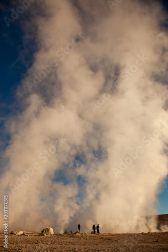 Thermalquelle / Geysir, Altiplano in Bolivien