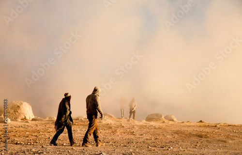 Thermalquelle / Geysir, Altiplano in Bolivien