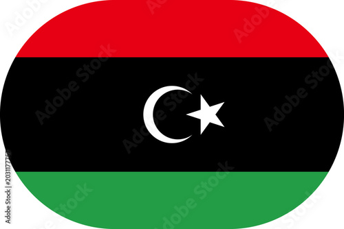Tableau sur toile Libya flag symbolizing national pride, identity, heritage, patriotism and authority