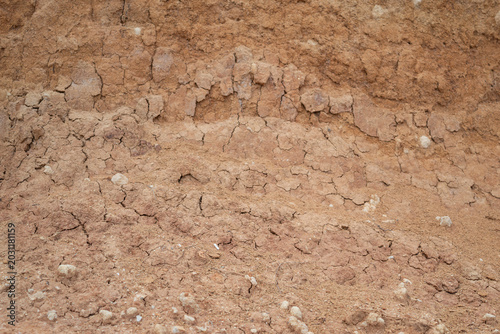фотографія Close-up of cracked dry clay soil texture affected by drought and erosion
