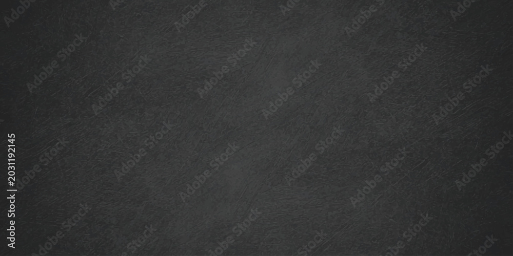 Fototapeta premium Dark gray chalk board background with subtle texture vignetted edges and a clean matte finish for design layouts. dark gray chalkboard or concrete texture background