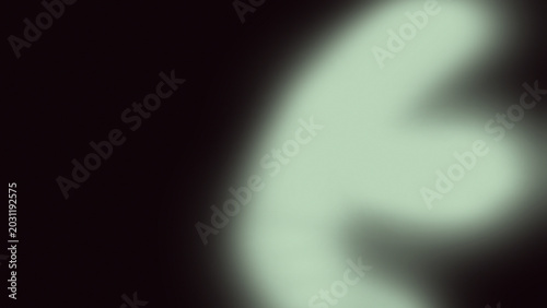 Canvastavla A blurry white shape against a dark background