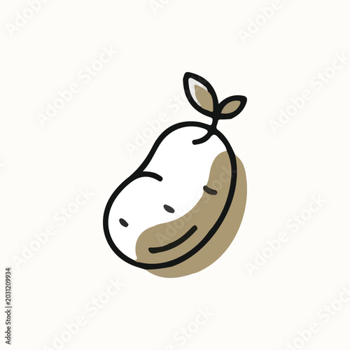 vector of potato  illustration. potato logo icon 