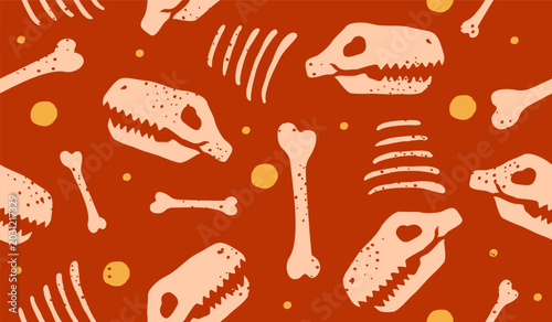 Cute dinosaurs pattern background vector design