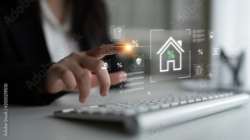 Fotografie The process of home ownership in the real estate market