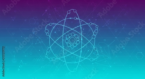 Stylized Atom - Science, Technology, and Innovation Concept.