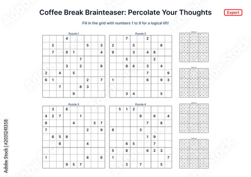 Принти на полотні Coffee Break Brainteaser: Percolate Your Thoughts