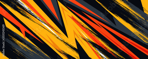Fotografía Abstract orange grey sports racing concept banner background illustration