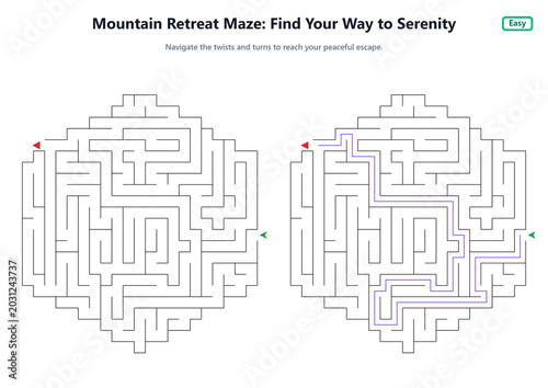 Mountain Retreat Maze: Find Your Way to Serenity