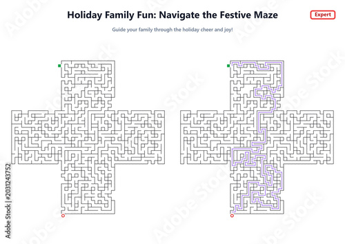 Holiday Family Fun: Navigate the Festive Maze