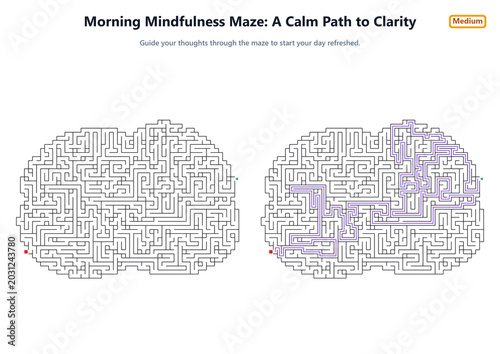 Morning Mindfulness Maze: A Calm Path to Clarity