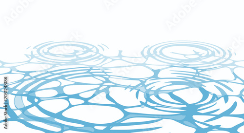 Billede på lærred Ripples on water surface closeup detail.