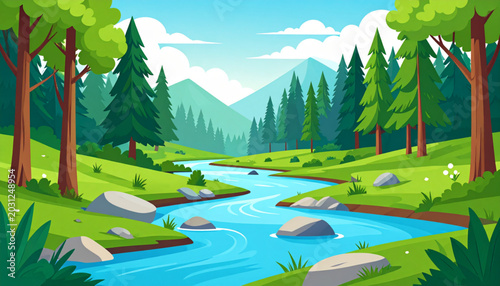 Minimal forest river vector