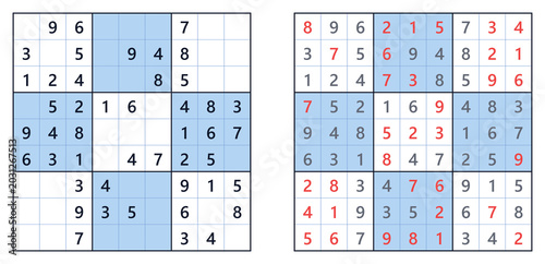 Classic Sudoku Puzzle #4 - Easy Level with Solution | Printable