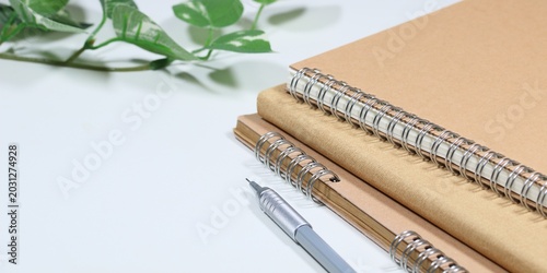 Tableau sur toile Natural style notebooks and mechanical pencil