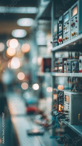 Electronics Lab with Test Equipment