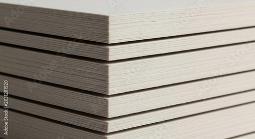 Stack of Drywall Sheets Ready for Construction Project.