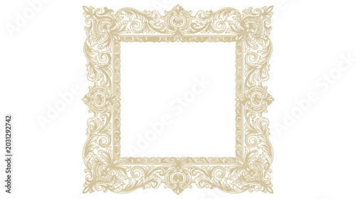 Konstfotografi Ornate Vintage Frame - Decorative Border Element