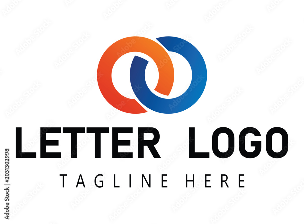 Fototapeta premium OO Latter oo logo icon
