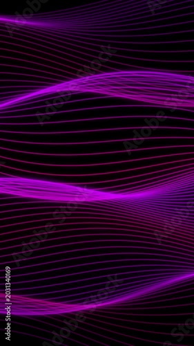 Neon Contour Flow