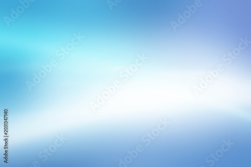Bilde på lerret Soft blue gradient background with light glow and copy space