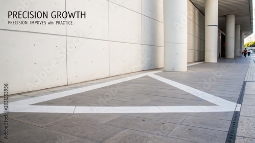 Modern Architectural Walkway with Geometric Lines