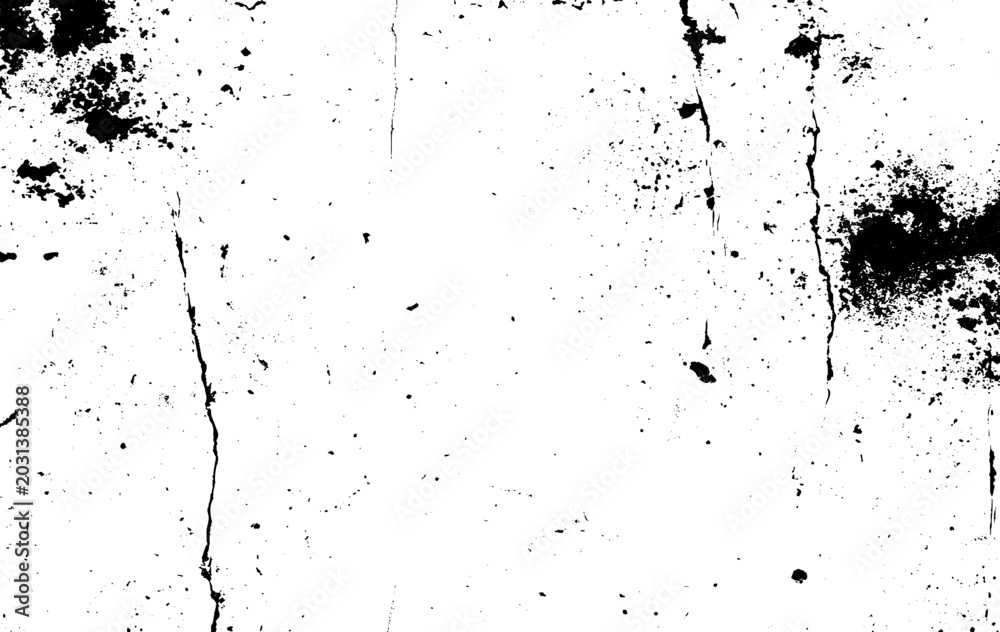 Fototapeta premium Background of black and white texture. Abstract vector monochrome pattern. Grunge distressed texture. Dust overlay distress grain. Monochrome distressed overlay background.