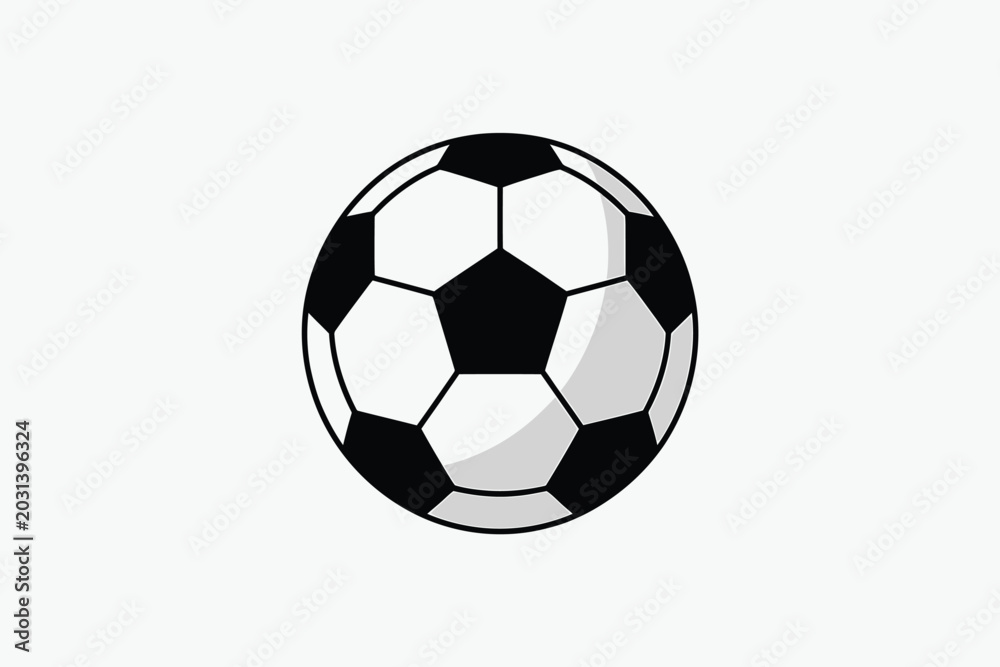 Fototapeta premium Soccer Ball Isolated on White Background