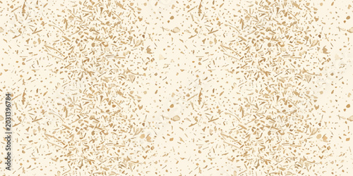 Cuadro en lienzo A closeup of healthy raw organic white rice grains and dry oatmeal seeds creatin