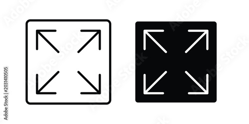 Canvastavla full size button icon design concept pack in black color