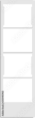 Blank Frame Photo Booth Strip Layout.