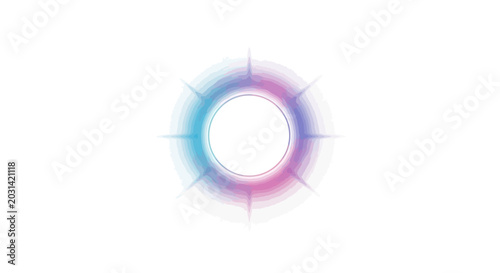 Foto Colorful Gradient Circle Light Effect.