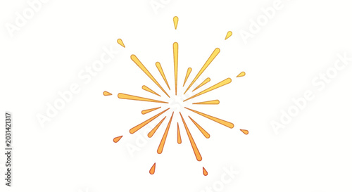 Colorful Firework Exploding in Air.