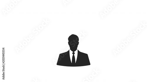 Business idea innovation leader, Creative thinking success concept icon motion graphic