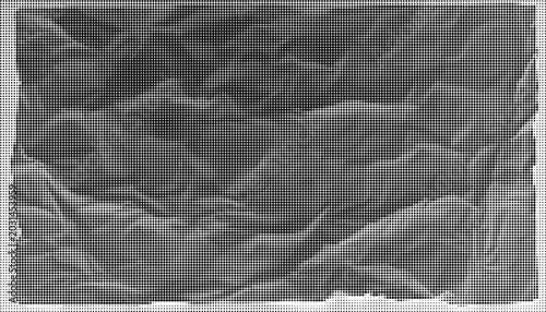 Tableau sur toile Crumpled gray paper with a smooth transparent background texture